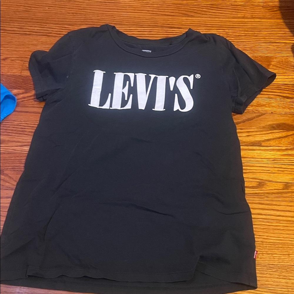Levi's Kids Black Tee with White Logo